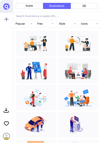 Download Illustrations with Iconscout Plugin